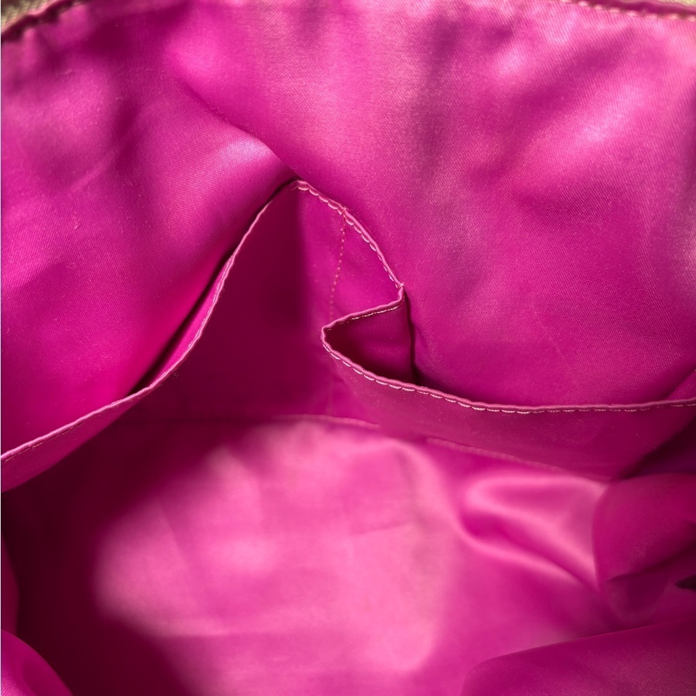 Coach Poppy Cream and Pink Signature Tote Bag with Monogram 16289 - Picture 11 of 16